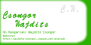 csongor wajdits business card